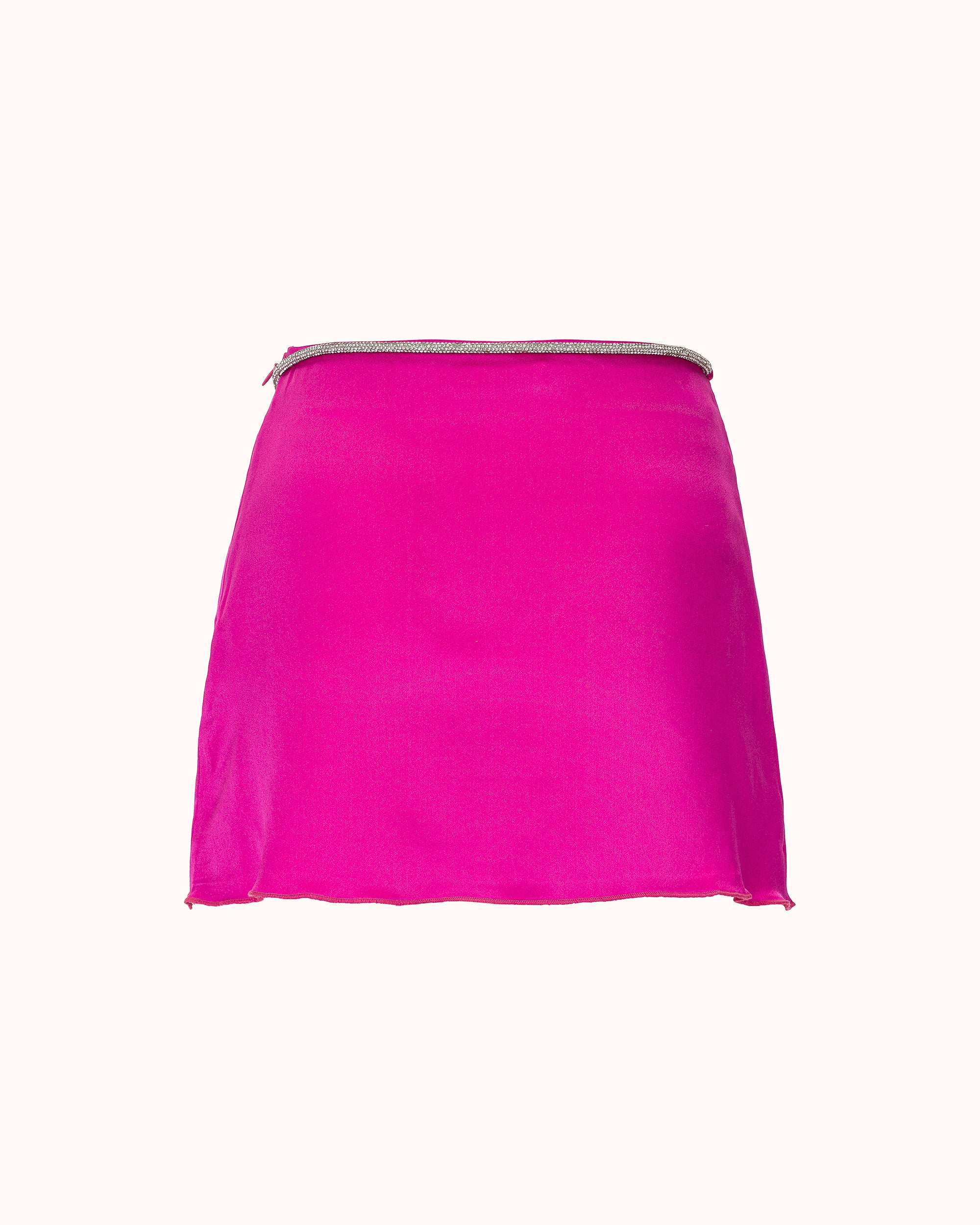 Silk hotsell embellished skirt